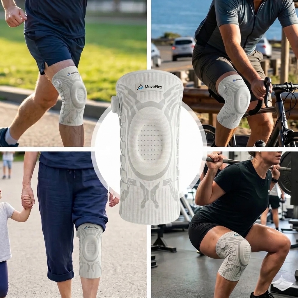 MoveFlex em caminhadas, ciclismo, momentos em família e exercícios